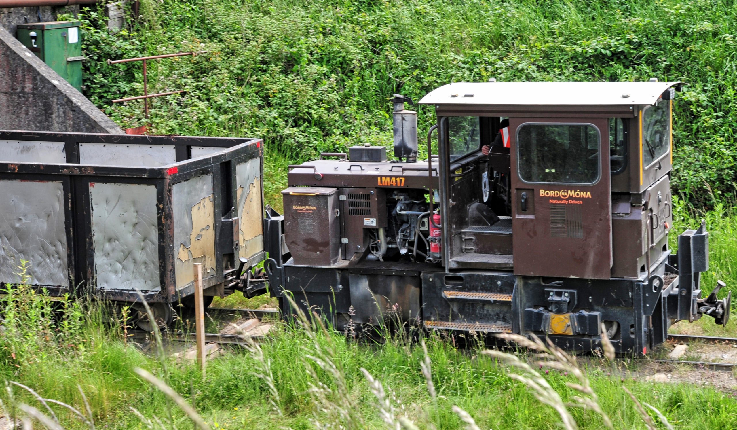 Peat stocks still arrive by narrow gauge railway