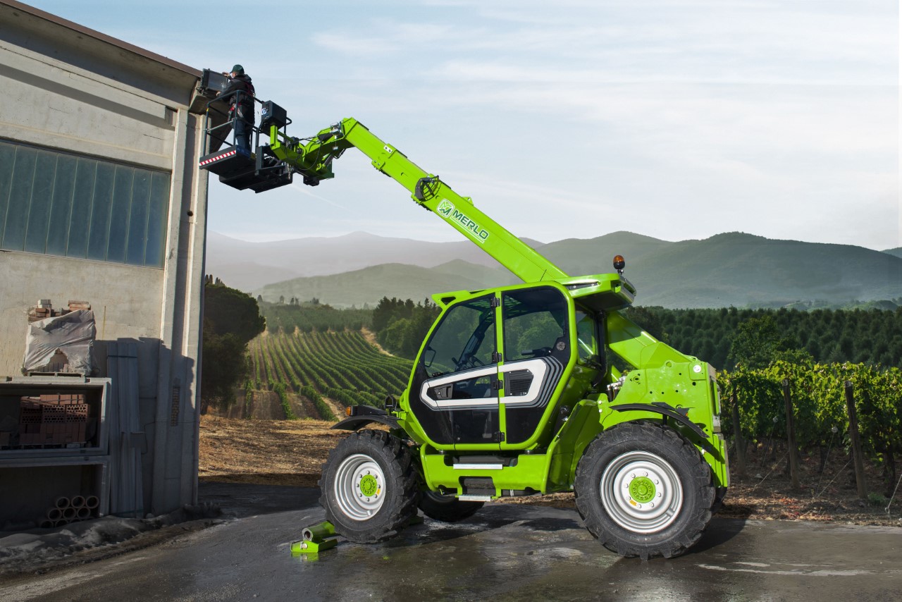 The new Merlo is designed to give provide extra safety for aerial work