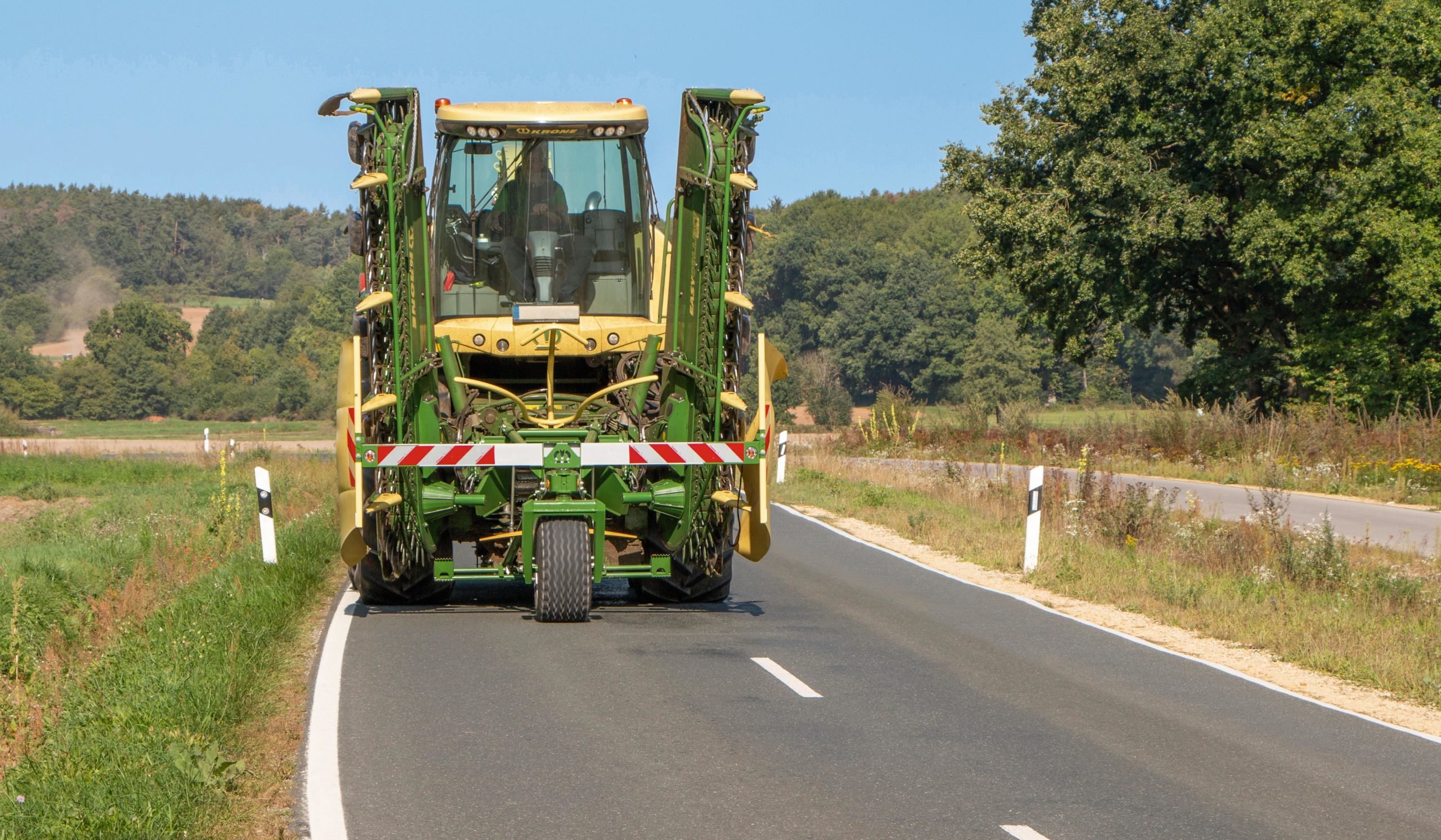 The physical size of agricultural machines is now limited by transport legislation