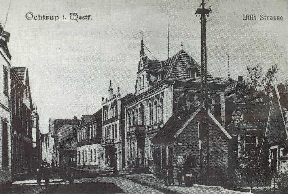 The original Krone blacksmiths shop is shown (bottom right)