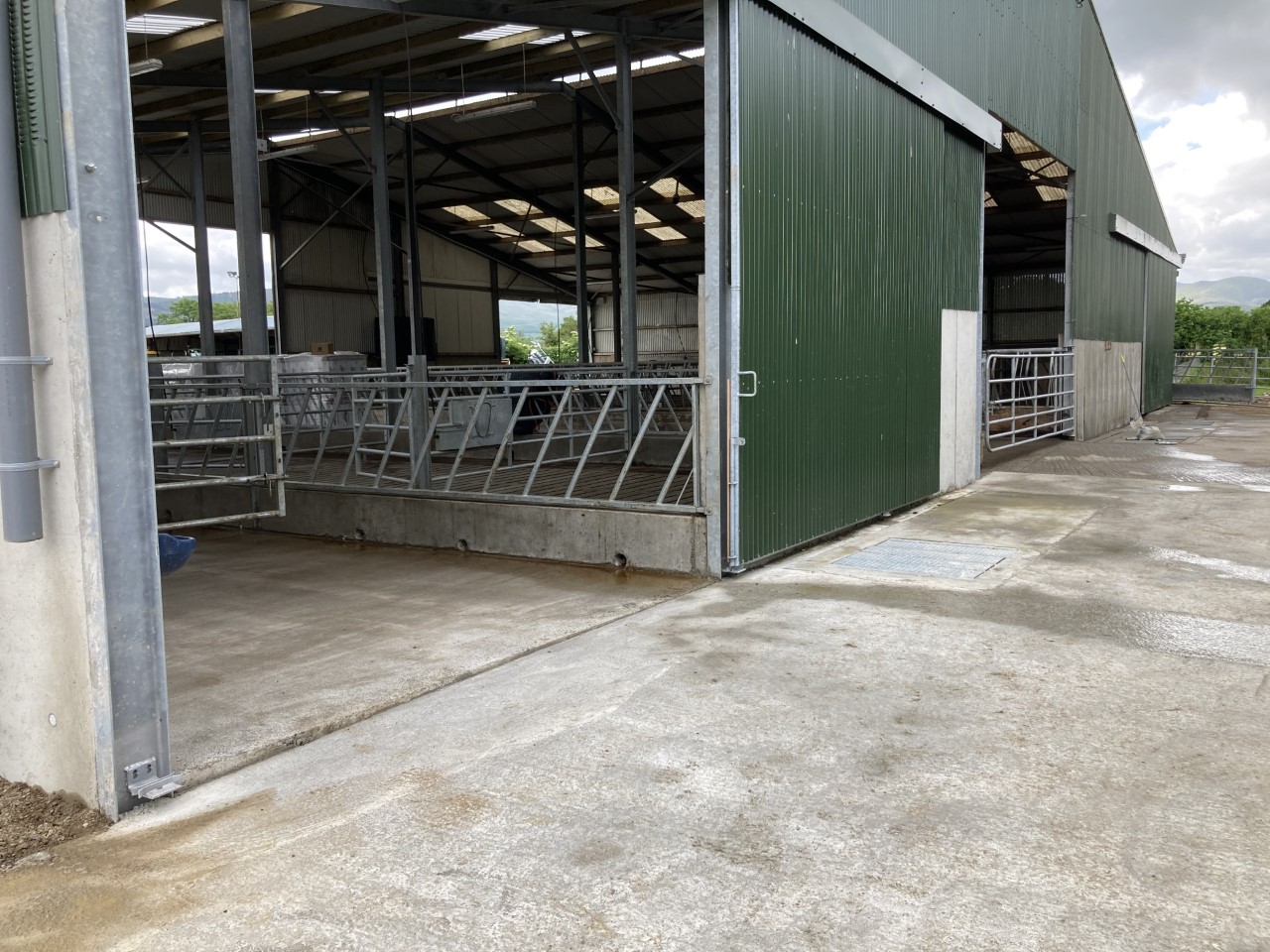 Runway which joins up the two sheds