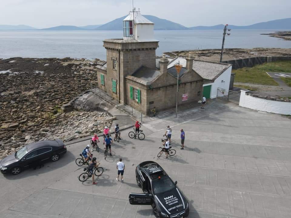 Cyclists at Blacksod Bay