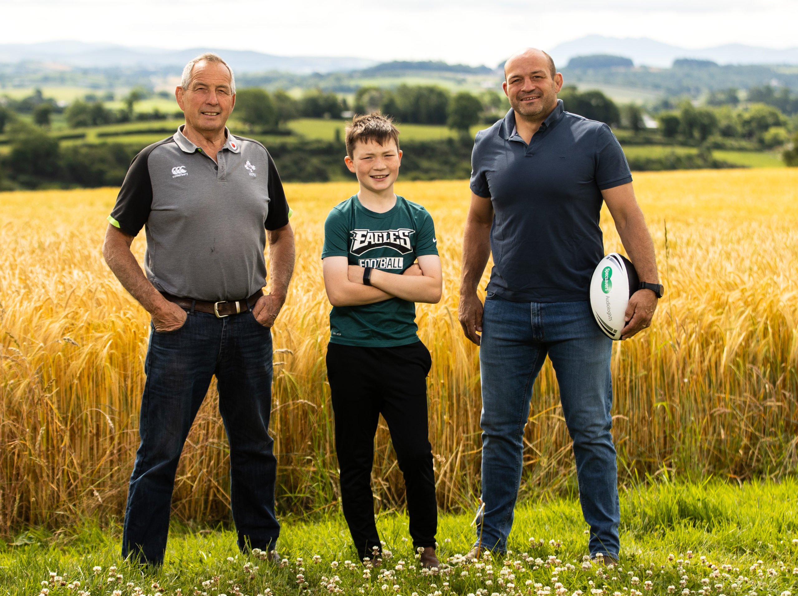 Rory Best with his father John and son Ben. Image source: INPHO/James Crombie