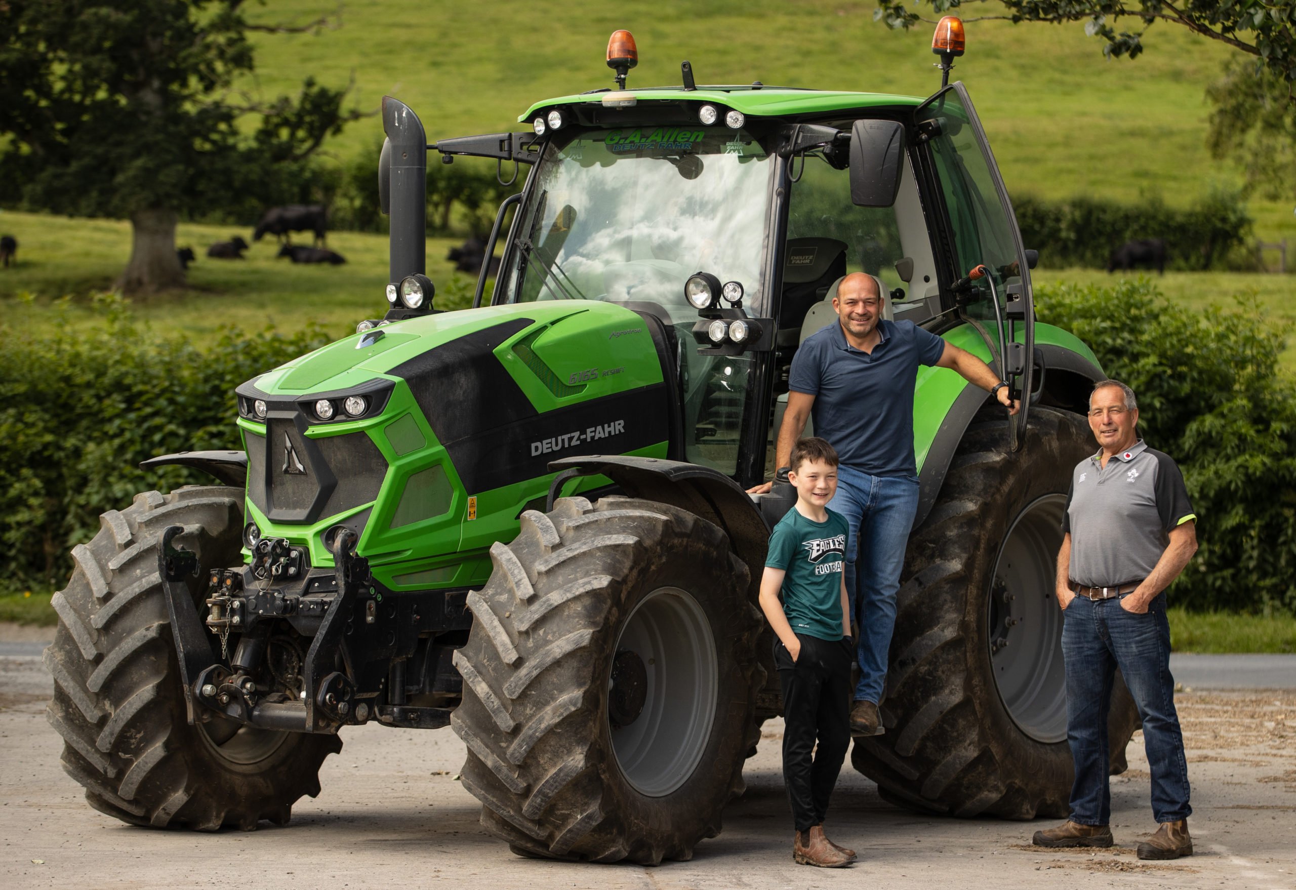 Rory Best with his son, Ben, and father, John (right). Image source: INPHO/James Crombie
