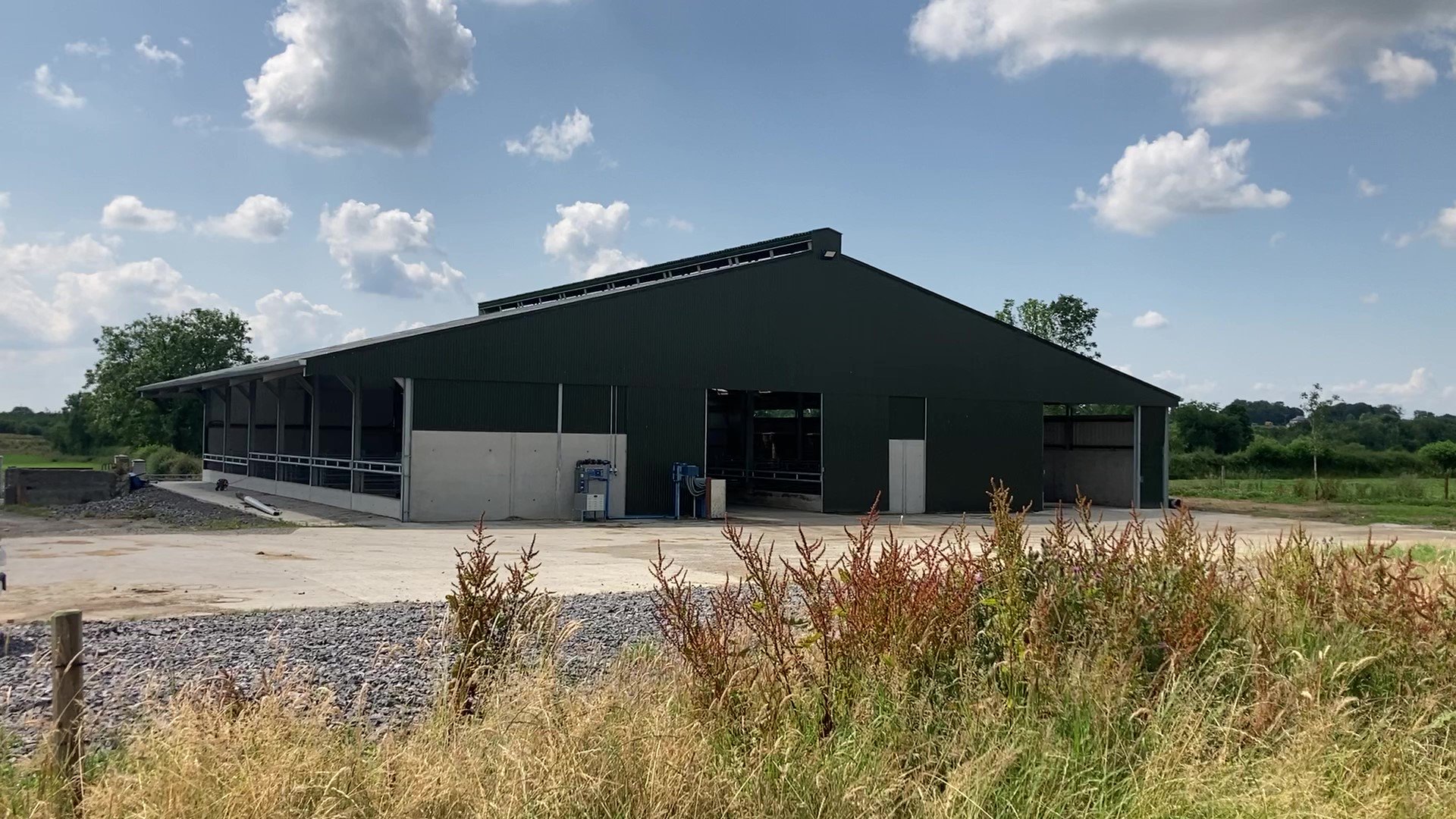 The shed was sourced and erected by Newtowngore Engineering