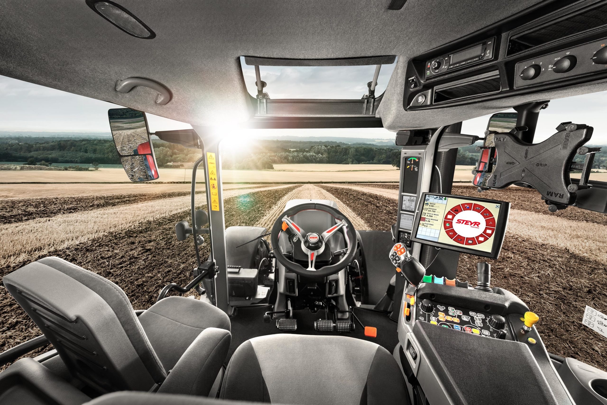 The Steyr telematics system is compatible with all new and most later models