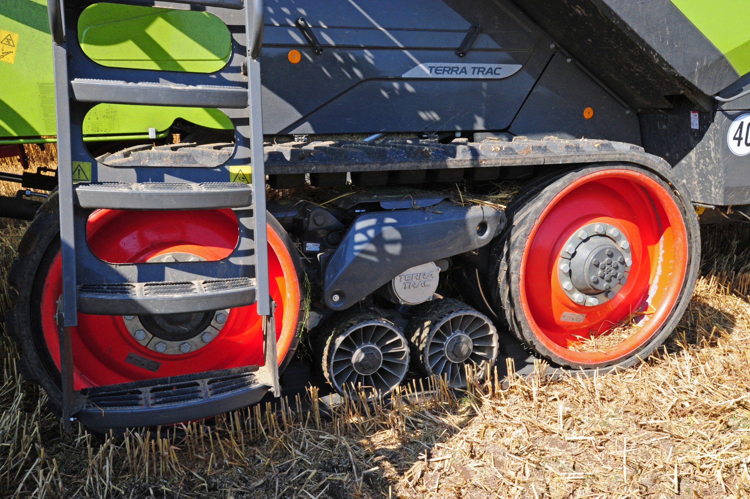 Claas Terra Trac system leaves only a shallow imprint