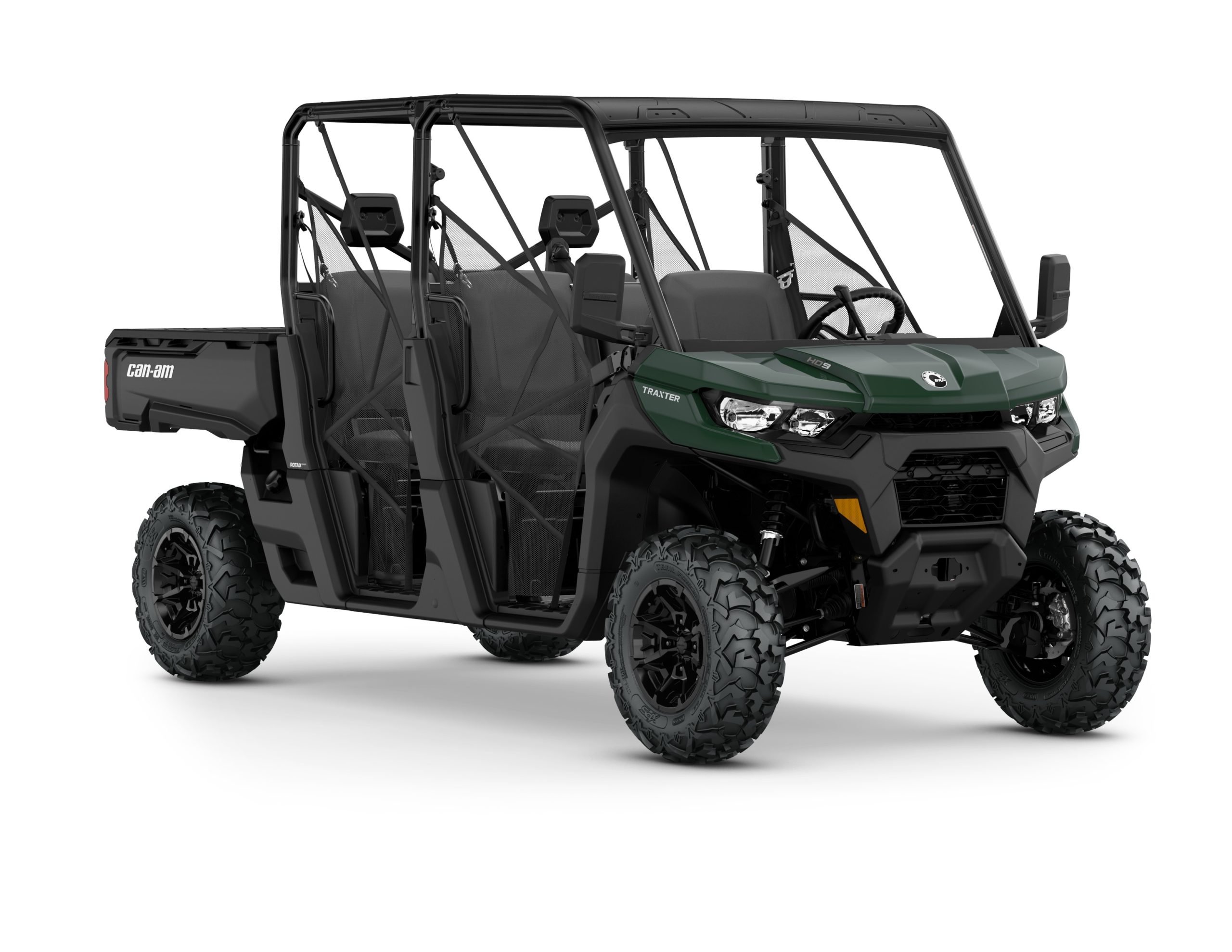 The four-seat Traxter is powered by the 65hp Rotax HD9