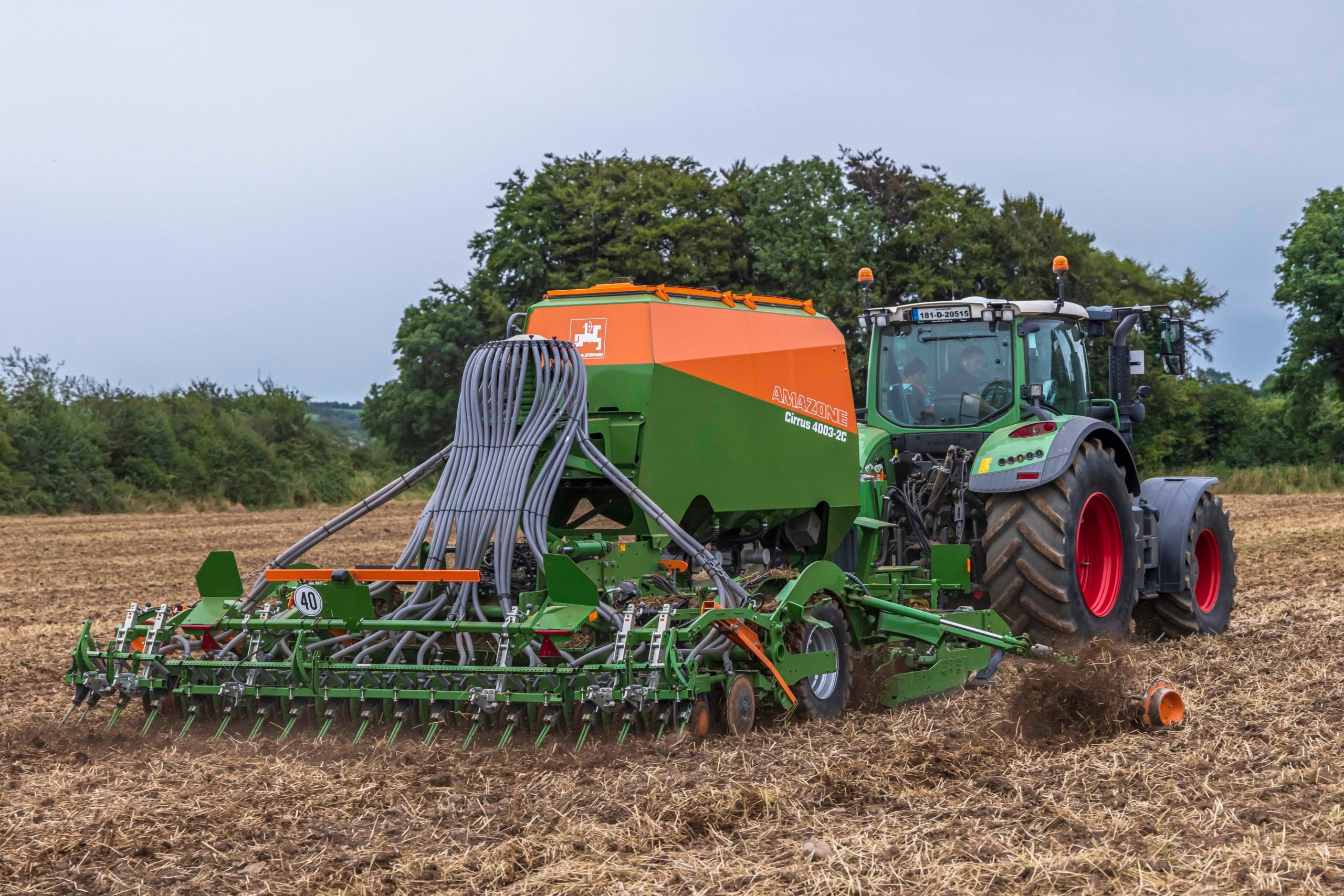 Fendt 720 copes well with the drill which has a minimum power requirement of 180hp