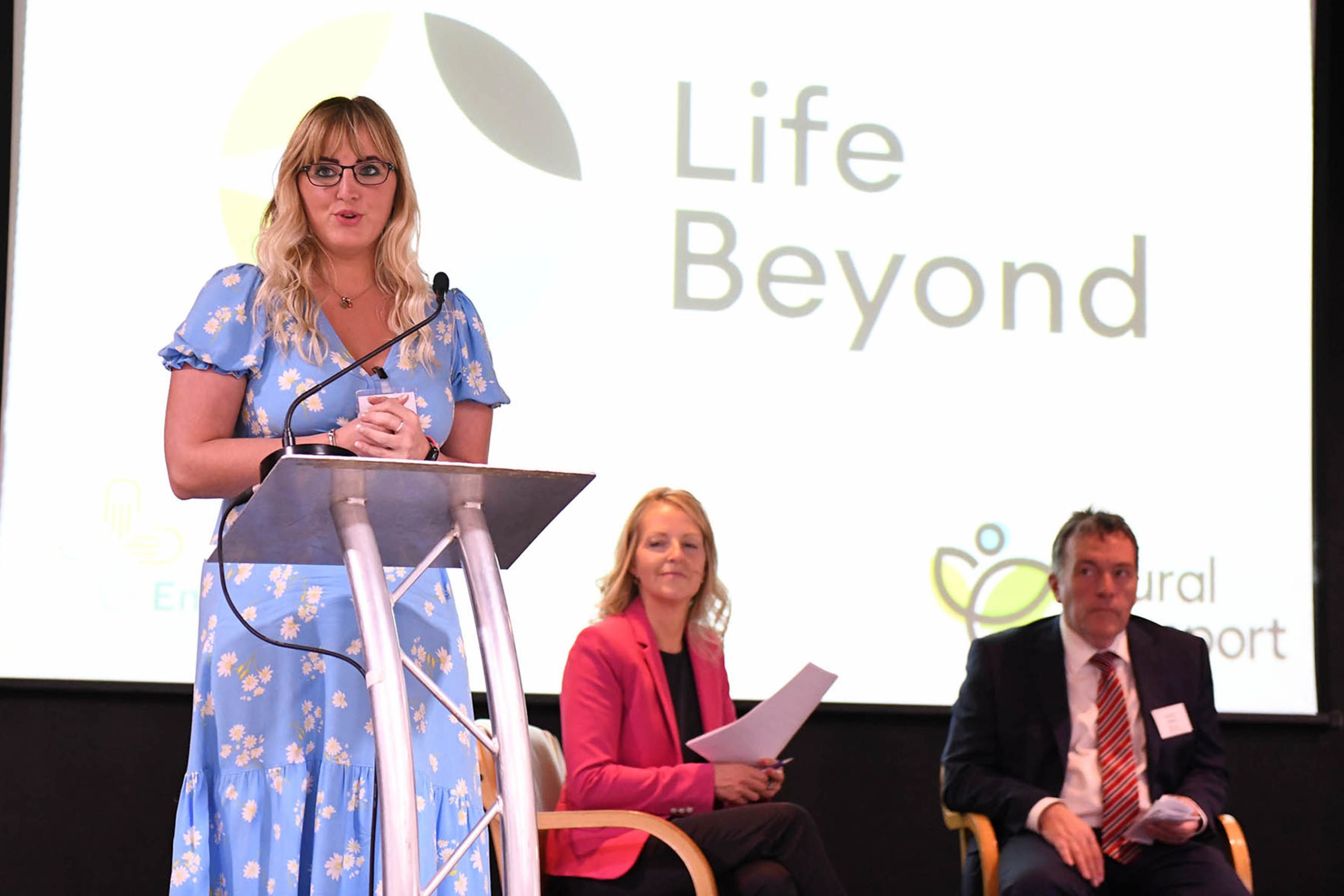 Victoria Ross speaking at the Life Beyond launch