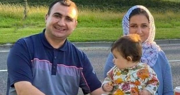 Karzan, his wife Shahen and their daughter Lena Image: Kurdish Irish Society