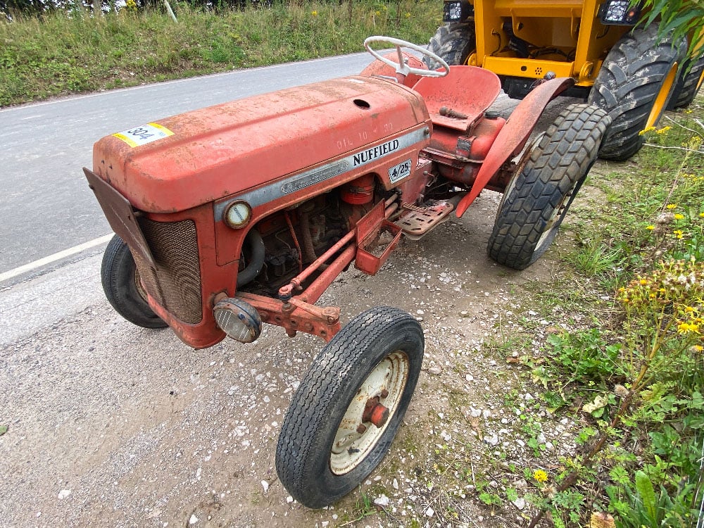 1969 4-25 Nuffield tractor on grass tyres, 'suitable for restoration'