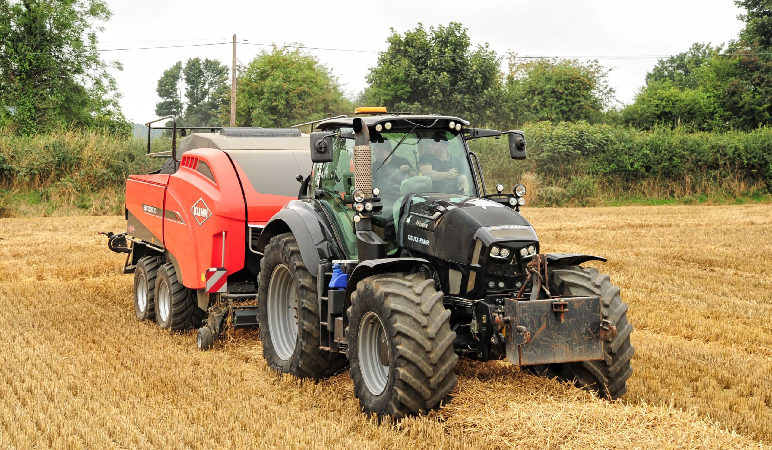 Baling was effortless with this well matched pair of tractor and high density baler