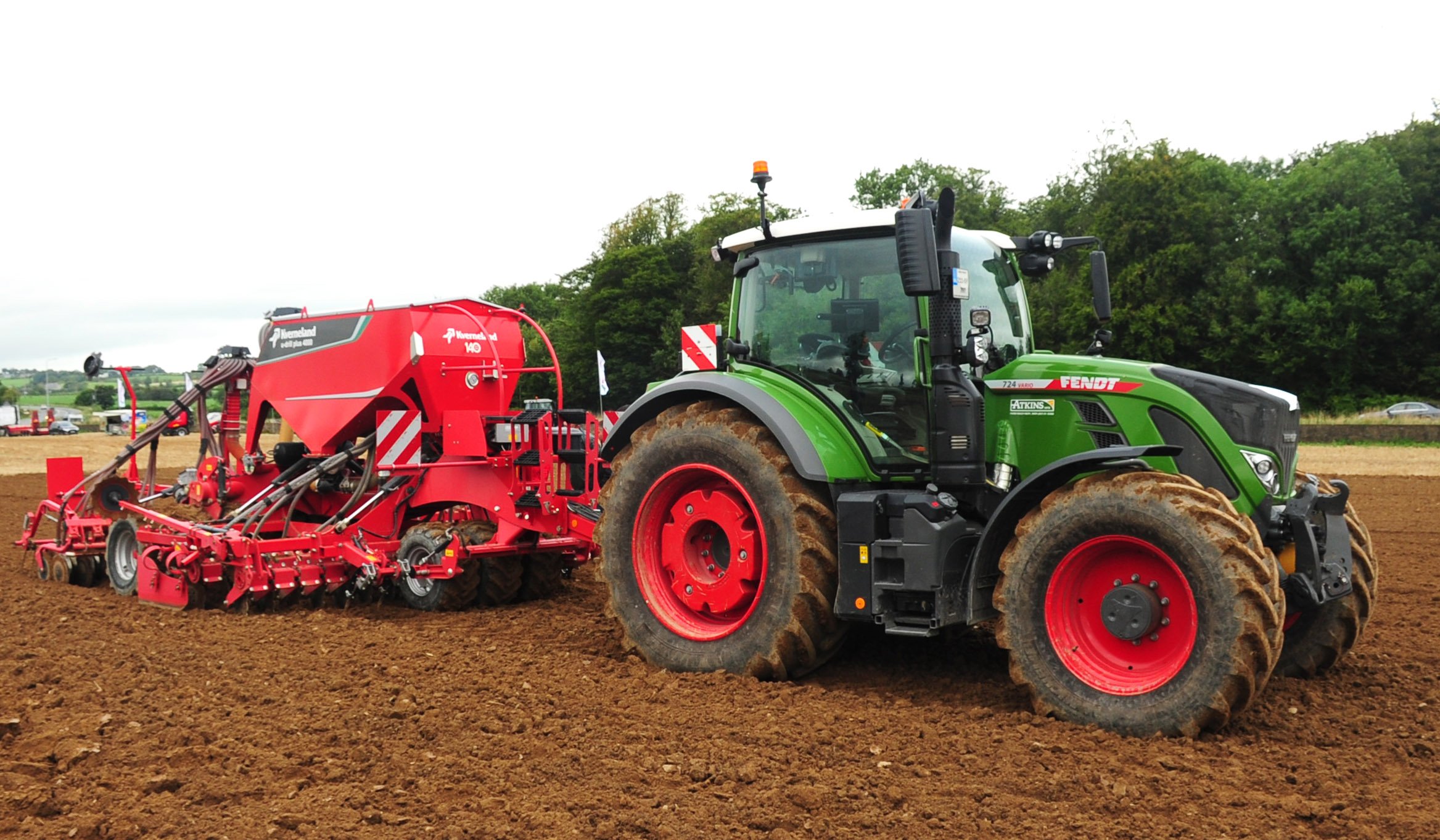 A trailed U-drill was also available for inspection. These are available in a working widths of up to 6m