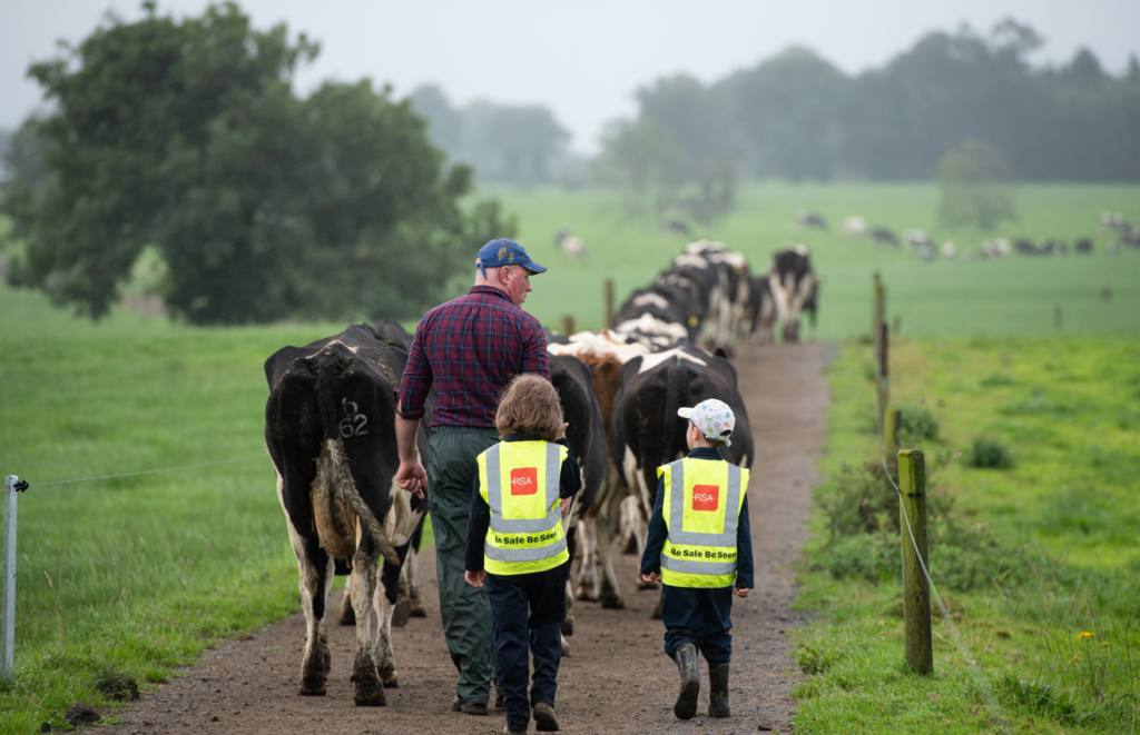 Eugene Fitzpatrick with children, Ruth and Conor