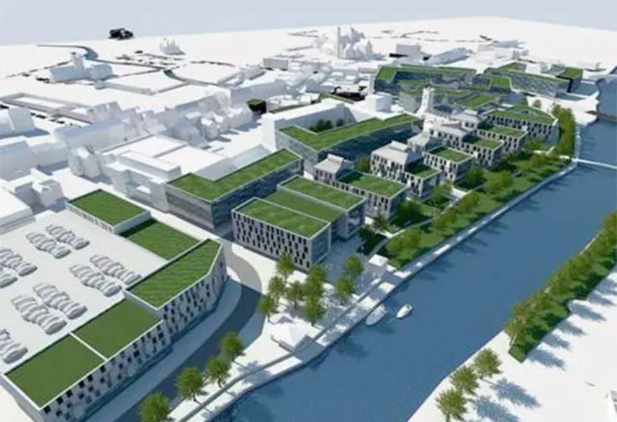 An impression of the Abbey Quarter development in the city