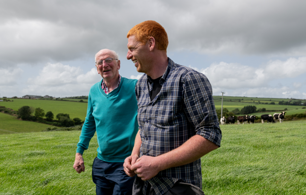 Tadhg Hurley with his father, Finbarr