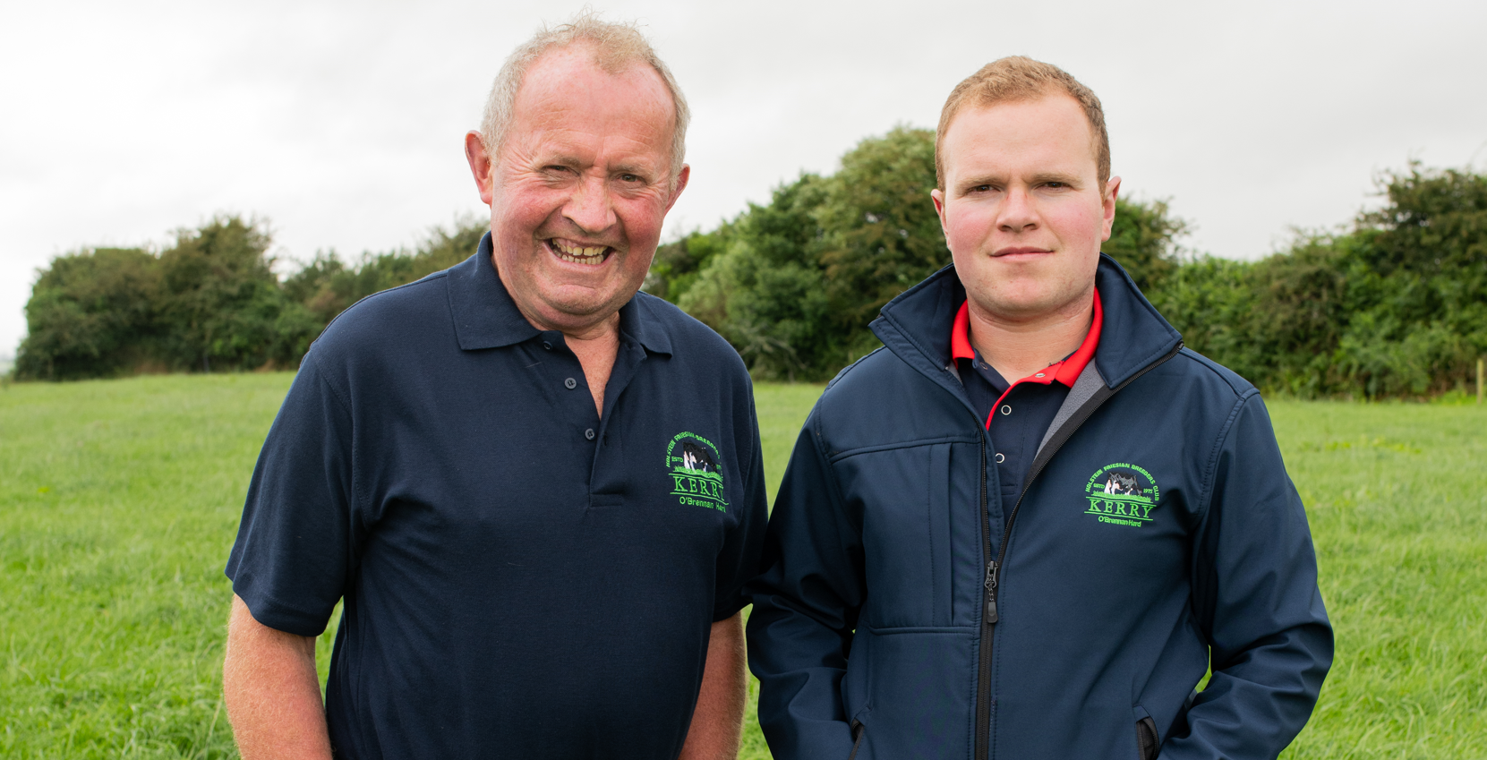 John and Tom Paul Keane on their family farm in Kerry