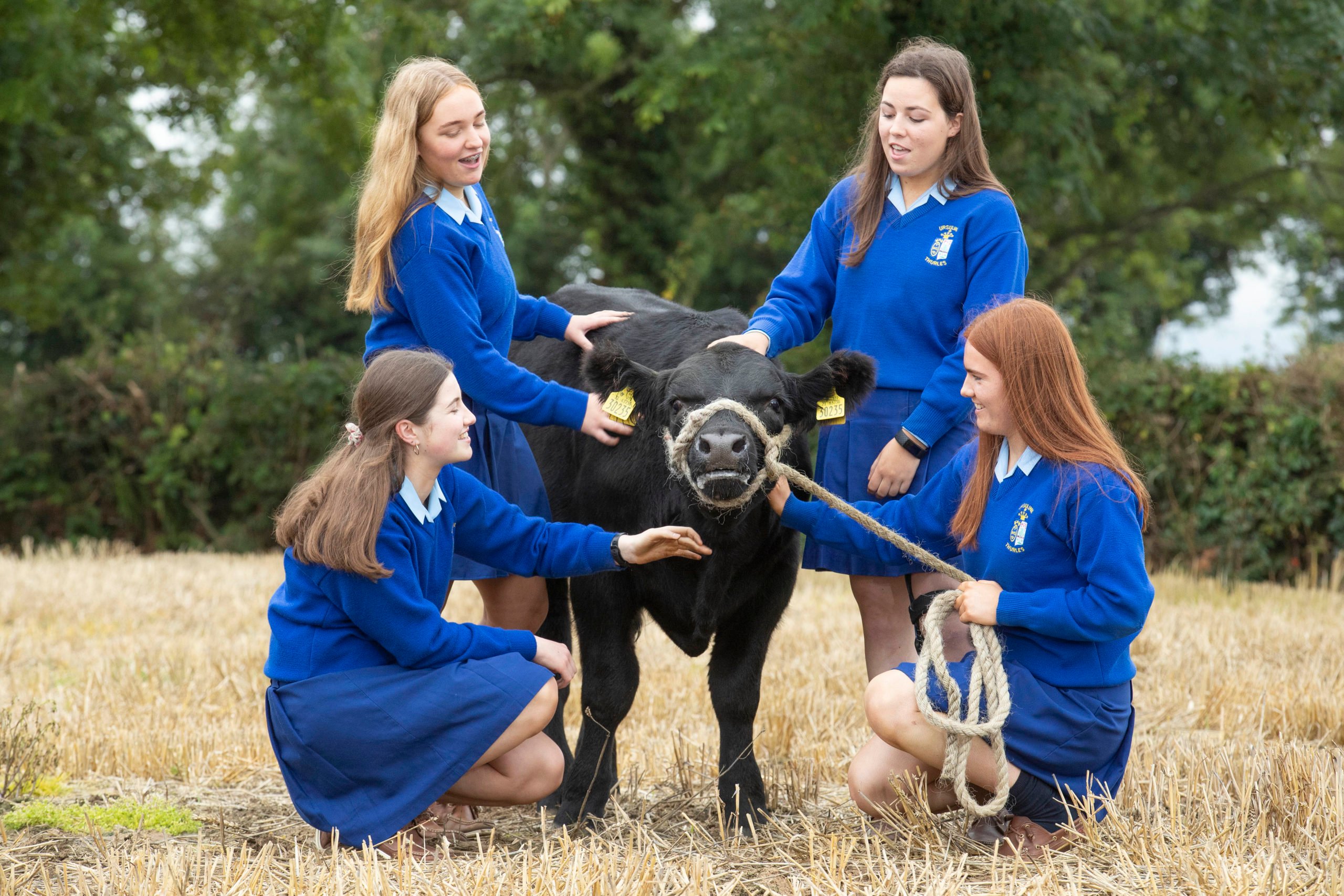 Ursuline Secondary School, Thurles, Co. Tipperary students, Grainne O’Donnell, Louise Creagh, Louise Hickey and Karen Campion Image: Finbarr O’Rourke