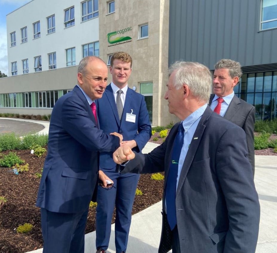 Taoiseach Micheál Martin arriving at the new National Food Innovation Hub in Co. Cork Image: Teagasc