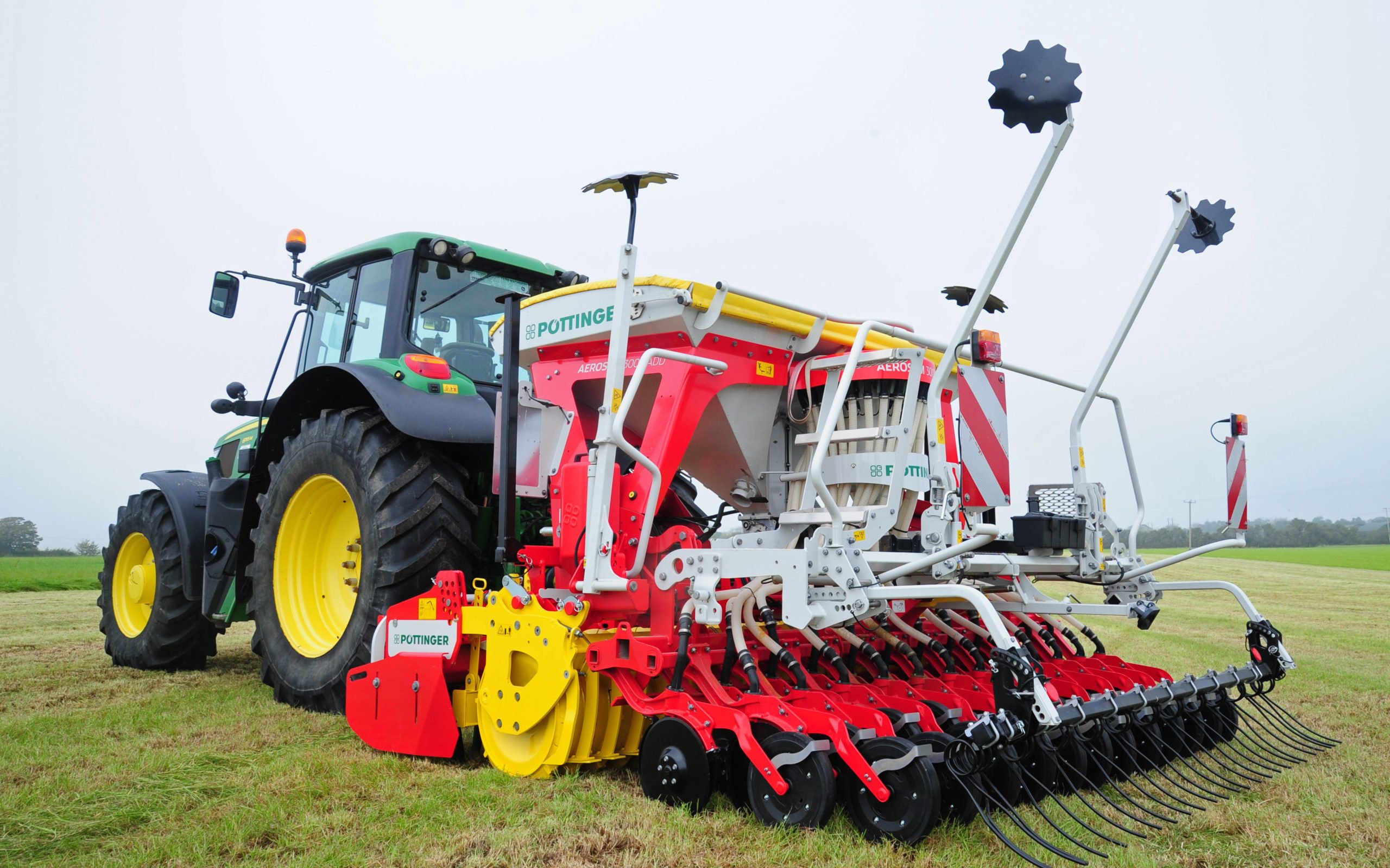 The Pottinger Aerosem drill was chosen for its versatility