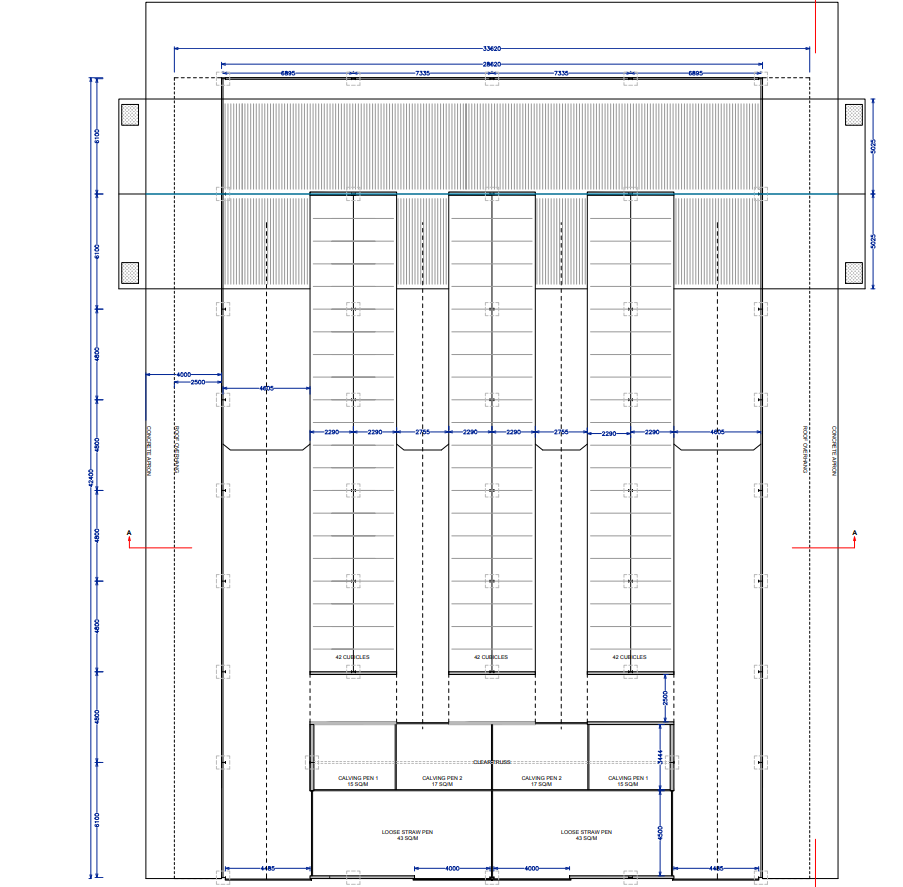 This is the original drawing, but has since been changed. However, it still gives a good idea of how the shed is currently laid out.