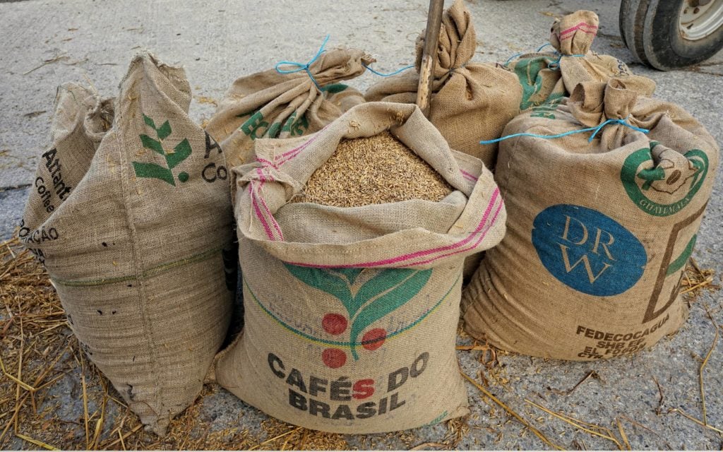 The mill was providing a clean sample of oats with little admixture