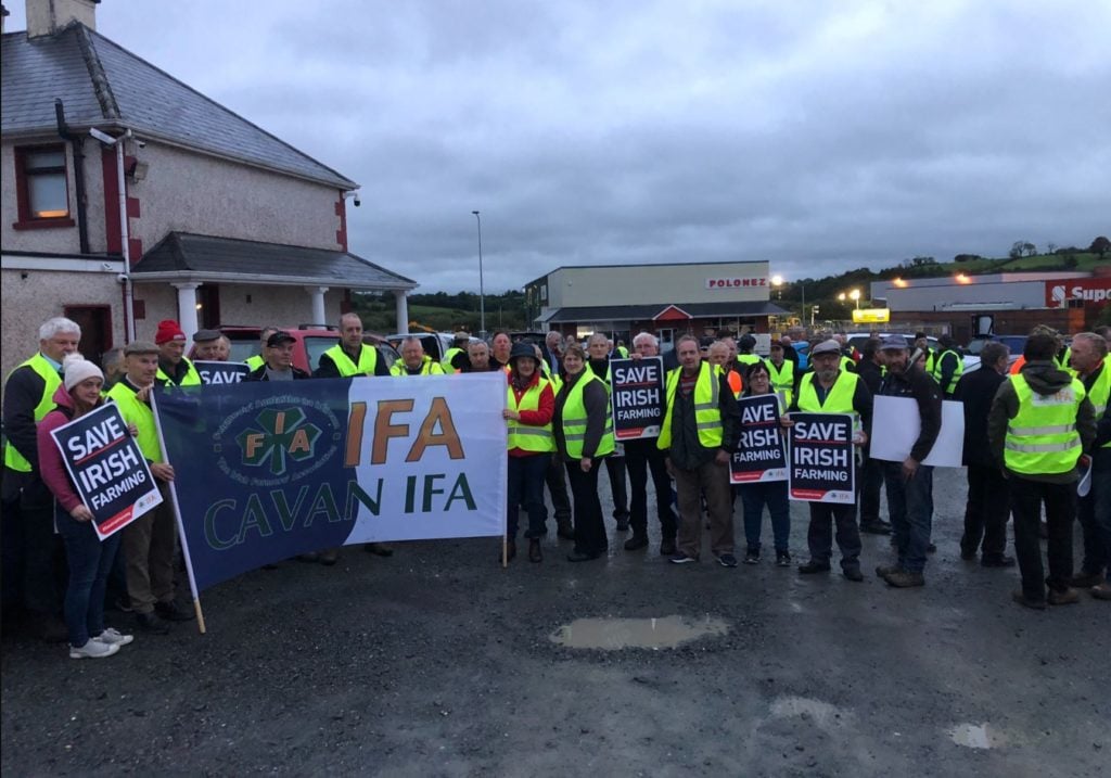 These farmers at the IFA rally in Cavan want action from the government to #SaveIrishFarming