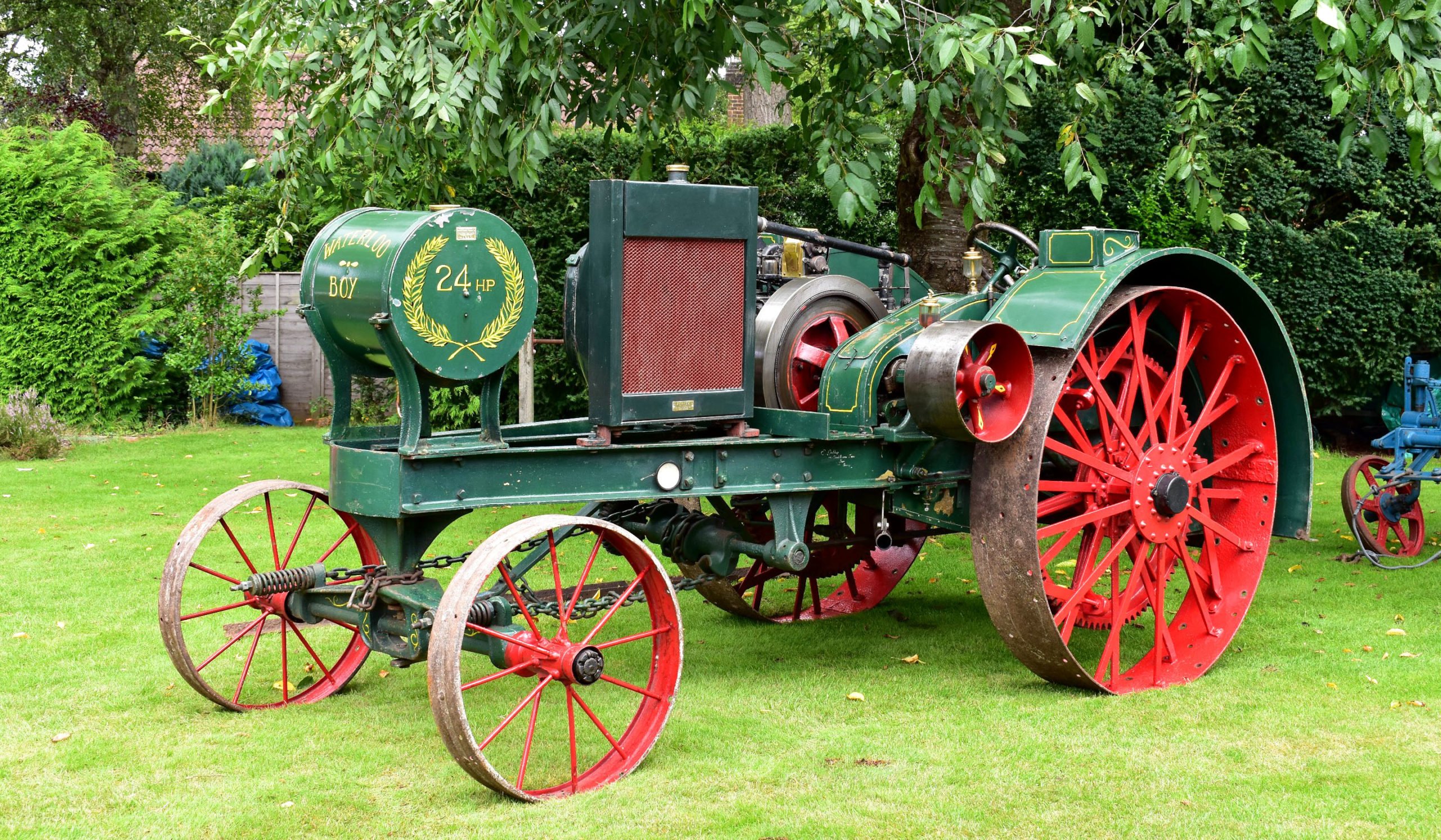 The Waterloo Boy tractor was renamed the Overtime when shipped to Britain