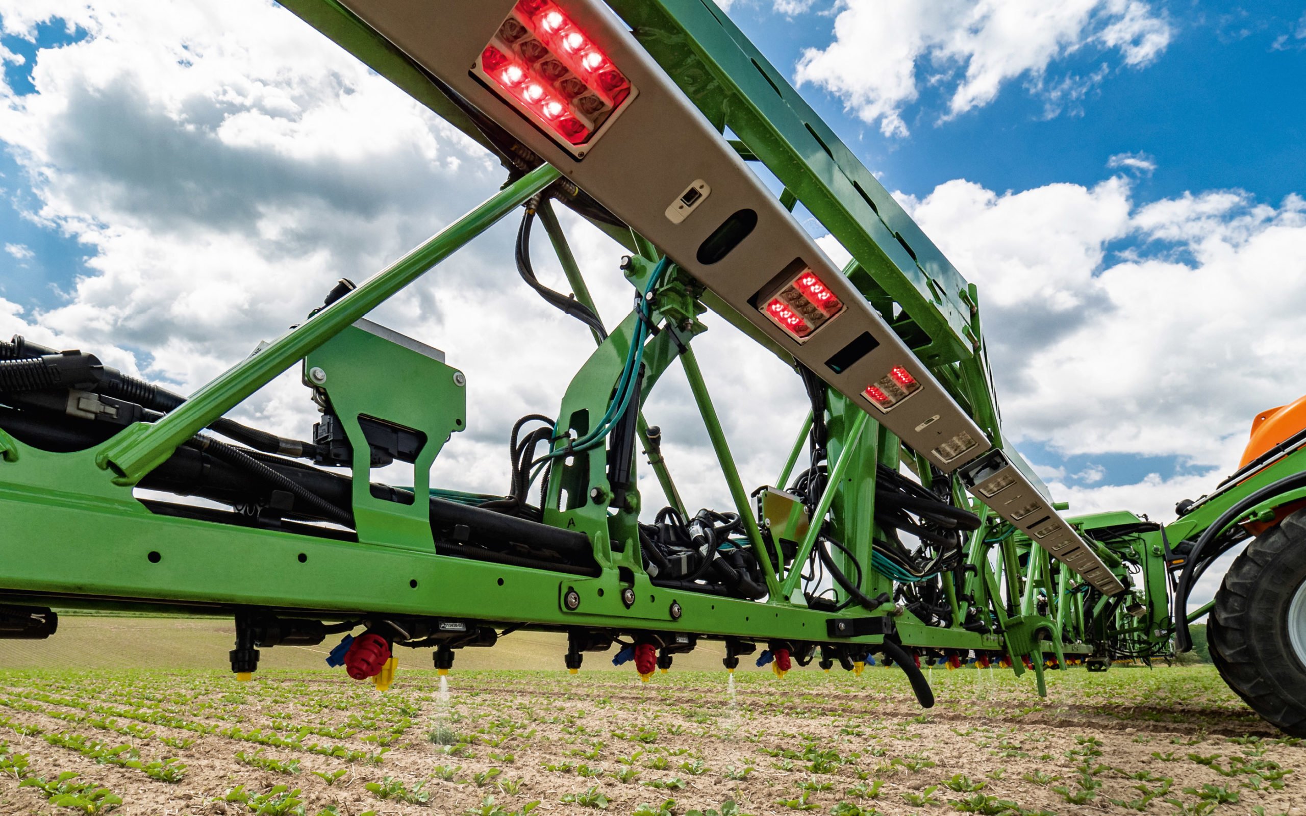 Spot spraying requires an intense light source of specific wavelength to function