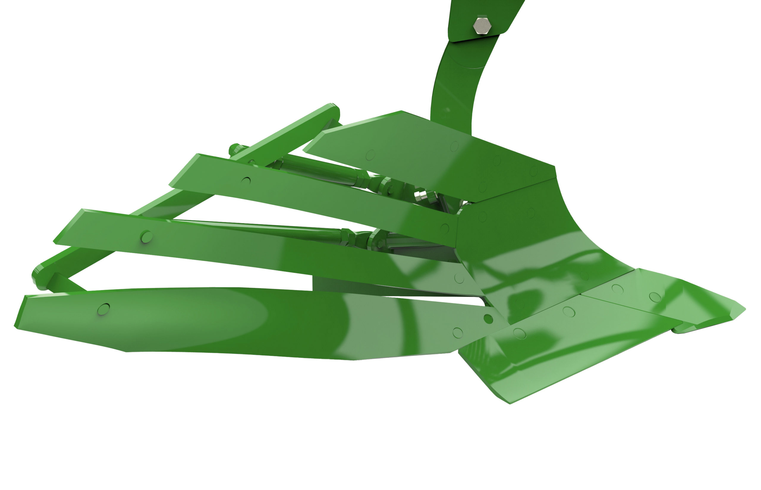 The new SpeedBlade plough body has an enlarged front shin