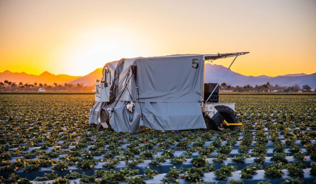 Advanced Farm Technologies Inc already manufactures automated strawberry harvesters running along raised beds