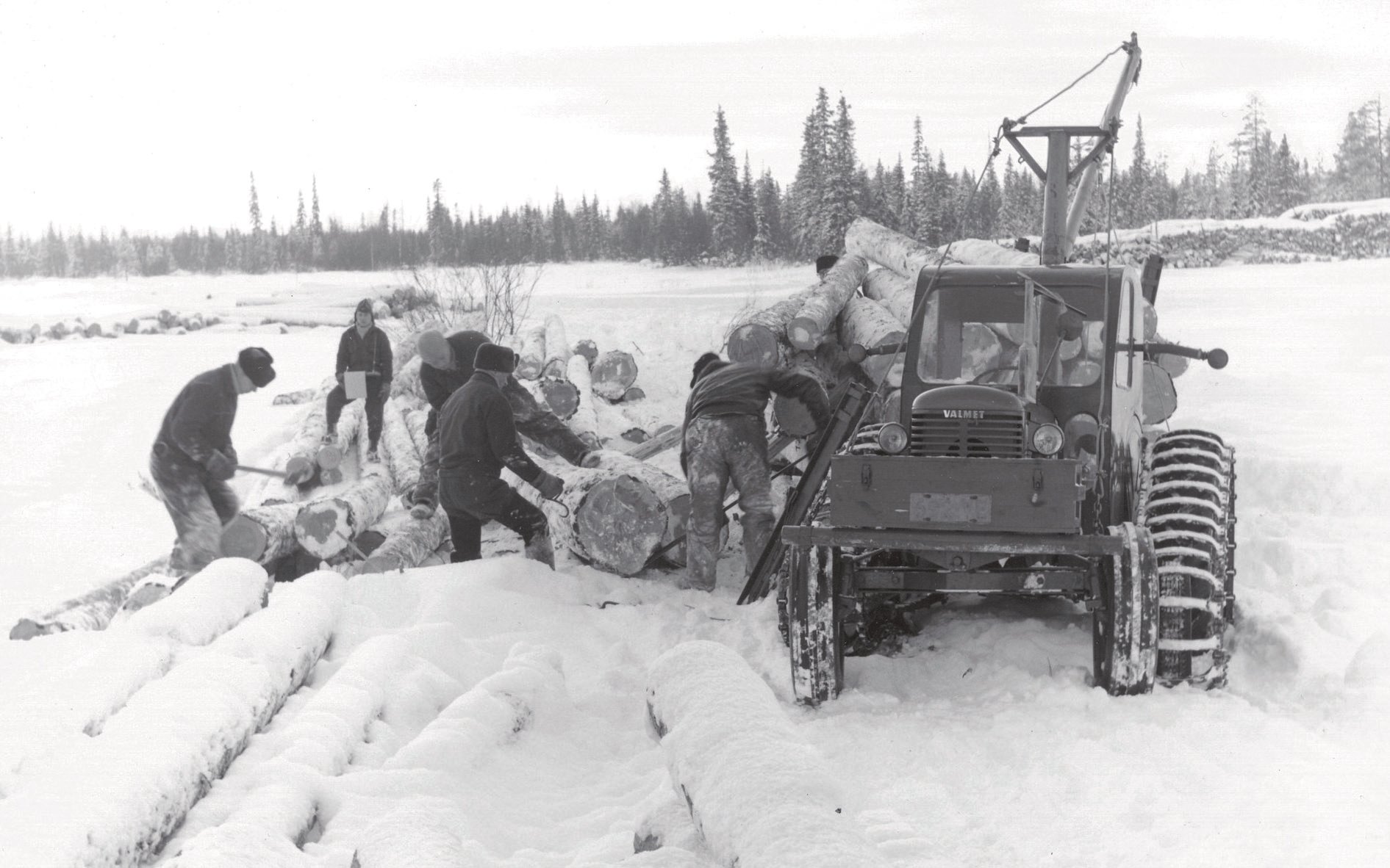 Logging in the frozen north led to Valmet tractors being designed for cold conditions