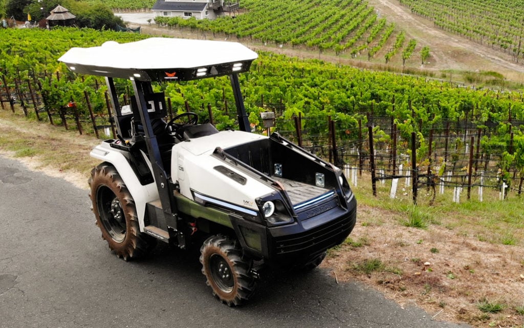 The Monarch tractor was developed in California's vineyards