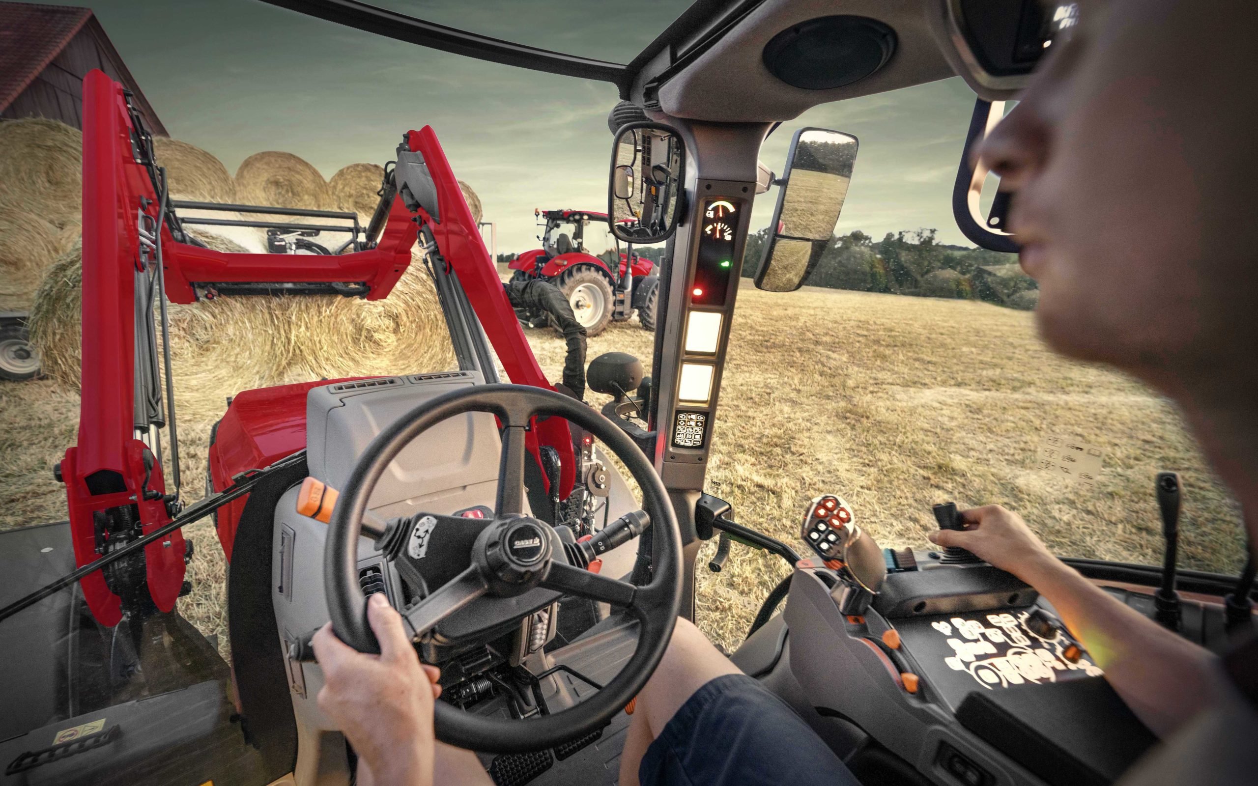 Purpose designed loader with integral joystick complete with dedicated handlers