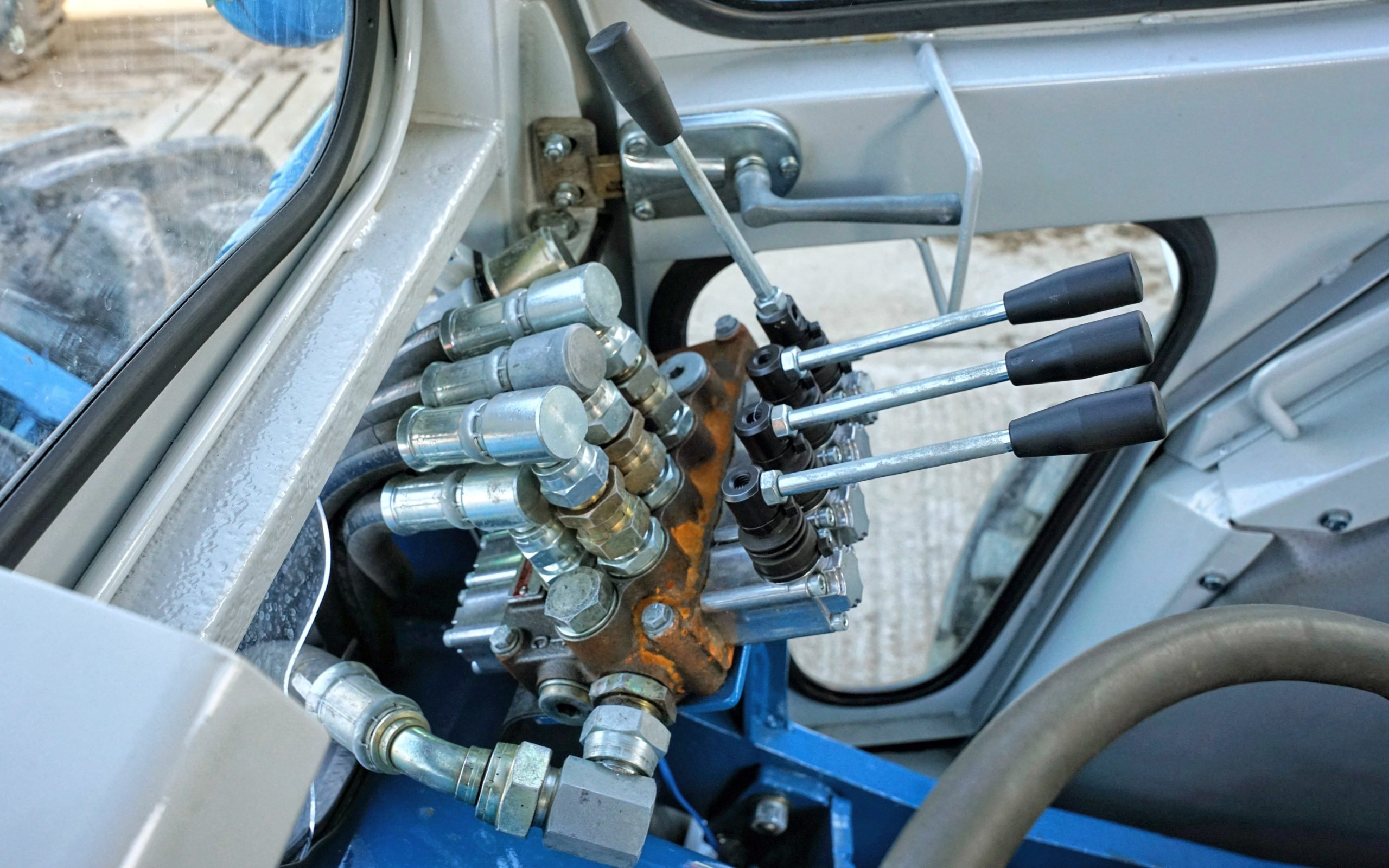 New pipes and valves make for a much improved cab interior