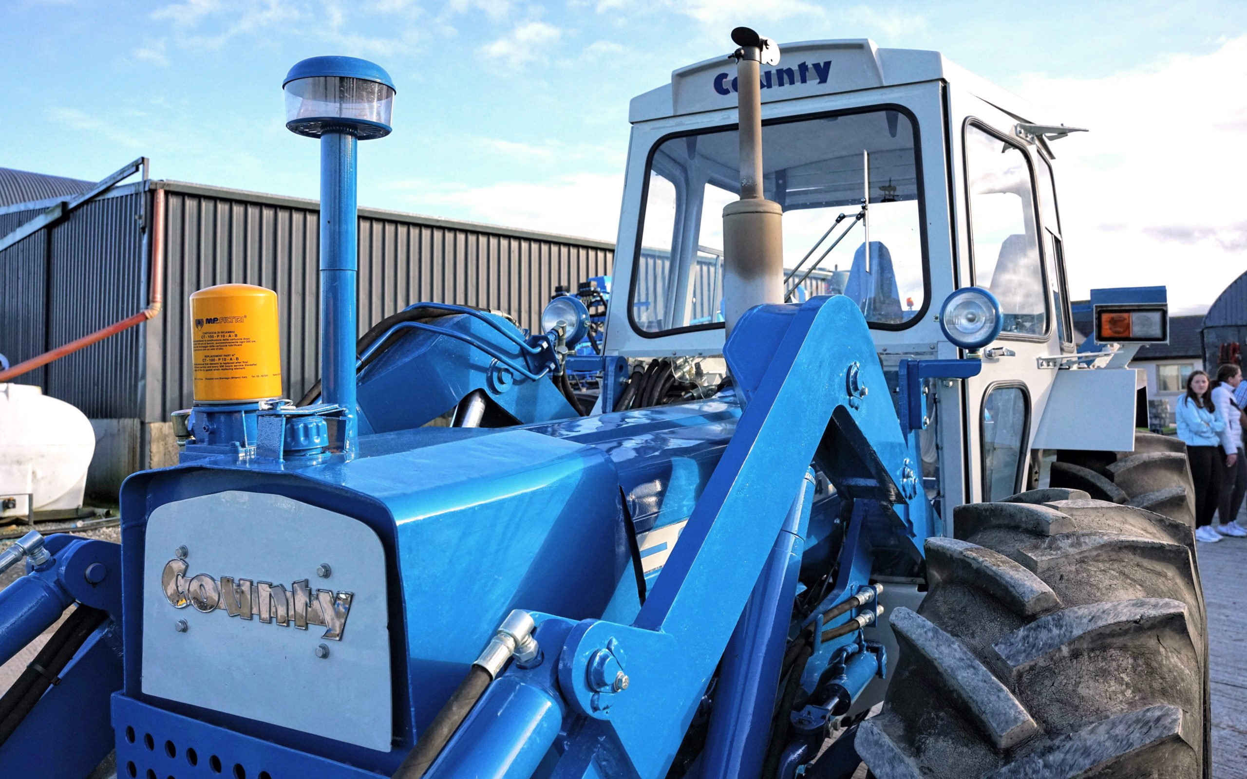 The Leeford loader is no flimsy aftermarket product, but is integral to the tractor's structure