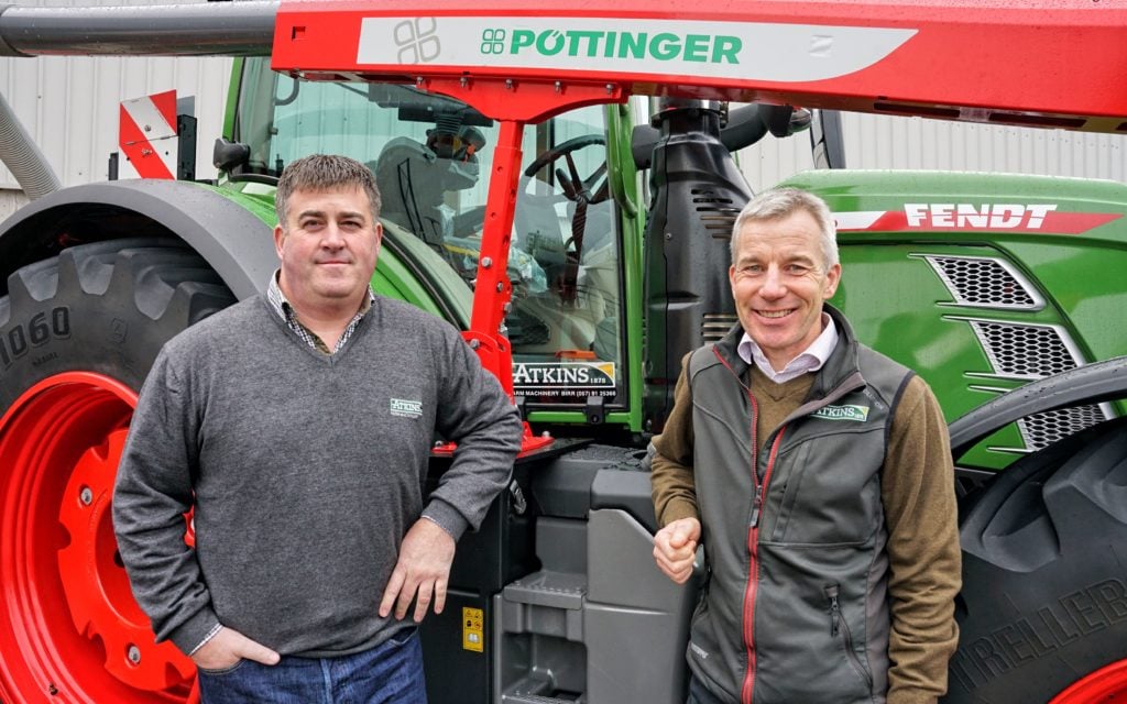 Trevor Richardson with Mark Wolfe, managing director of Atkins