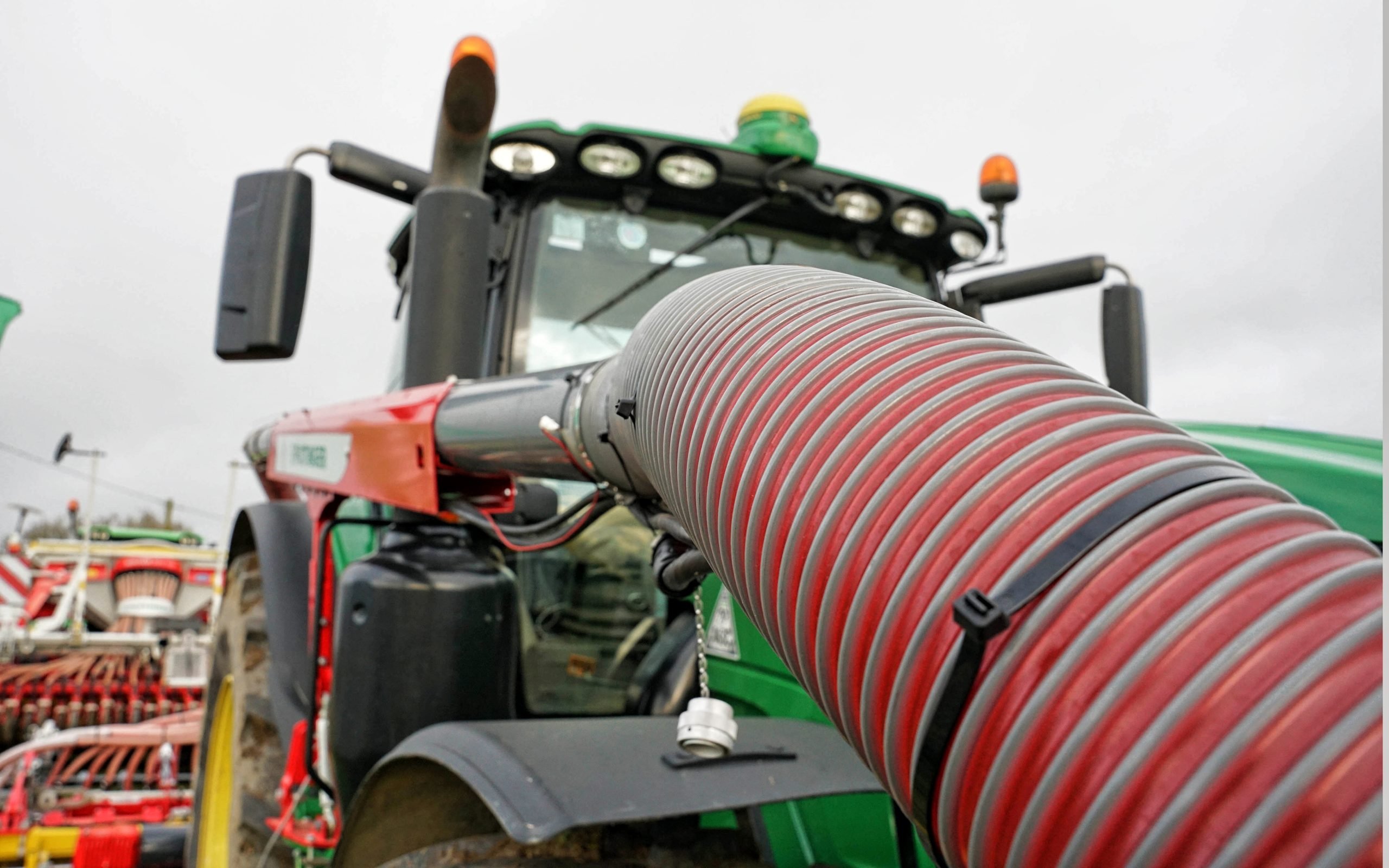 Its a long way to blow seed from front to rear