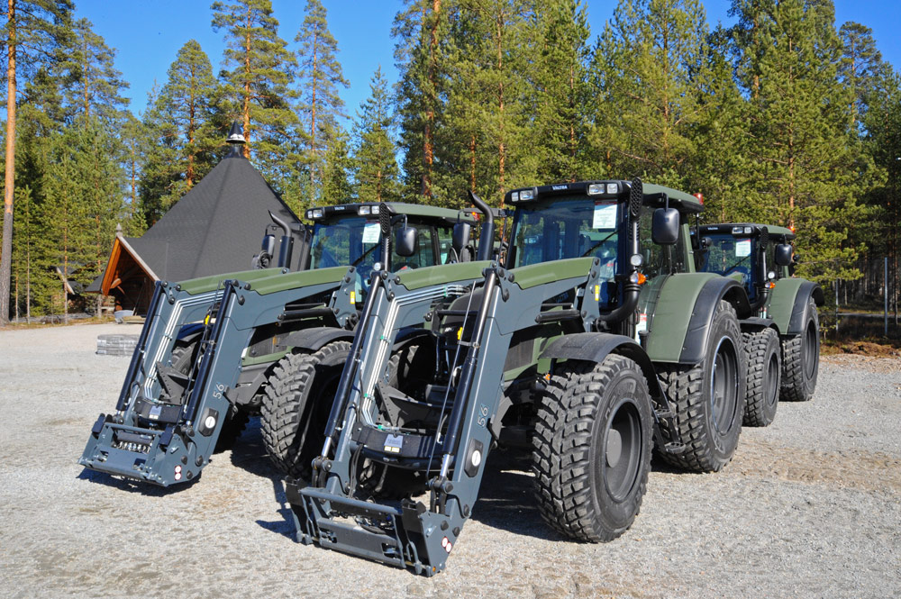 The Finnish army still depends on tractors for logistical support in the frozen north