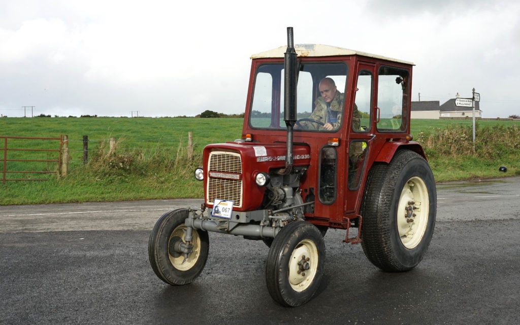 The Ursus 335 dates from the 70s. Its twin diesel softly thumped, more akin to a boat engine than a tractor, making it one of my favourites at the Glenmore Tractor Run