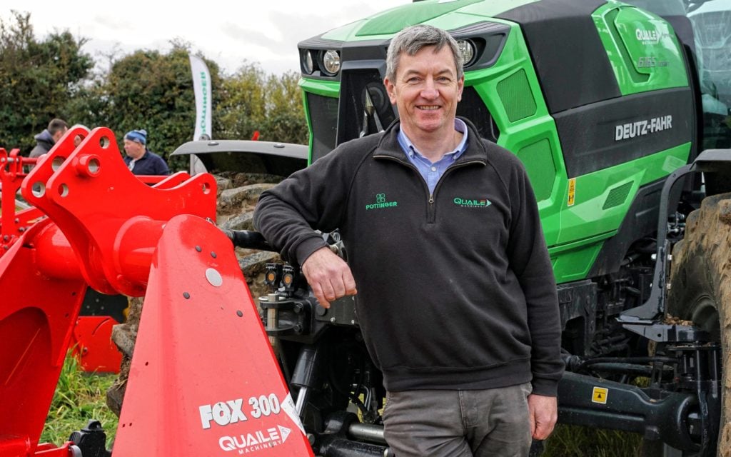 Kenny Quaile of Skerries Co. Dublin, struck off on his own 10 years ago and now runs a thriving dealership for Deutz Fahr  and a growing list of other quality brands