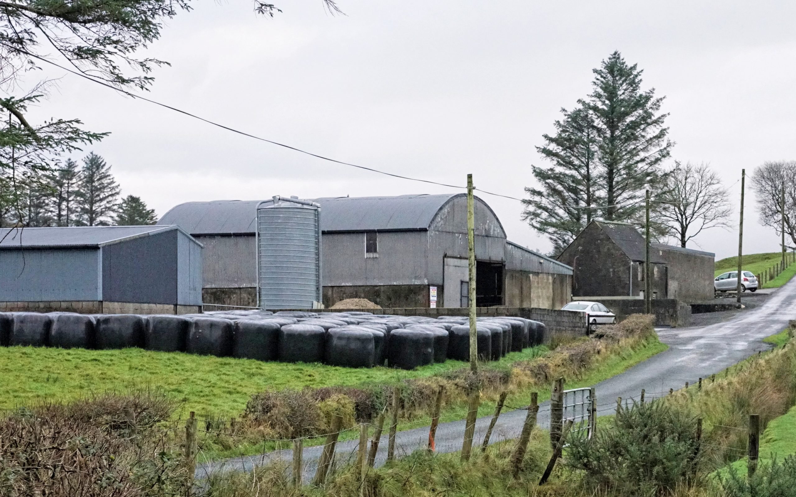 Small fields are a hallmark of the area and storage space is at a premium