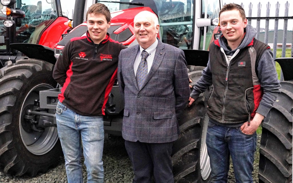 Roy Mortimer with sons John (left) and David