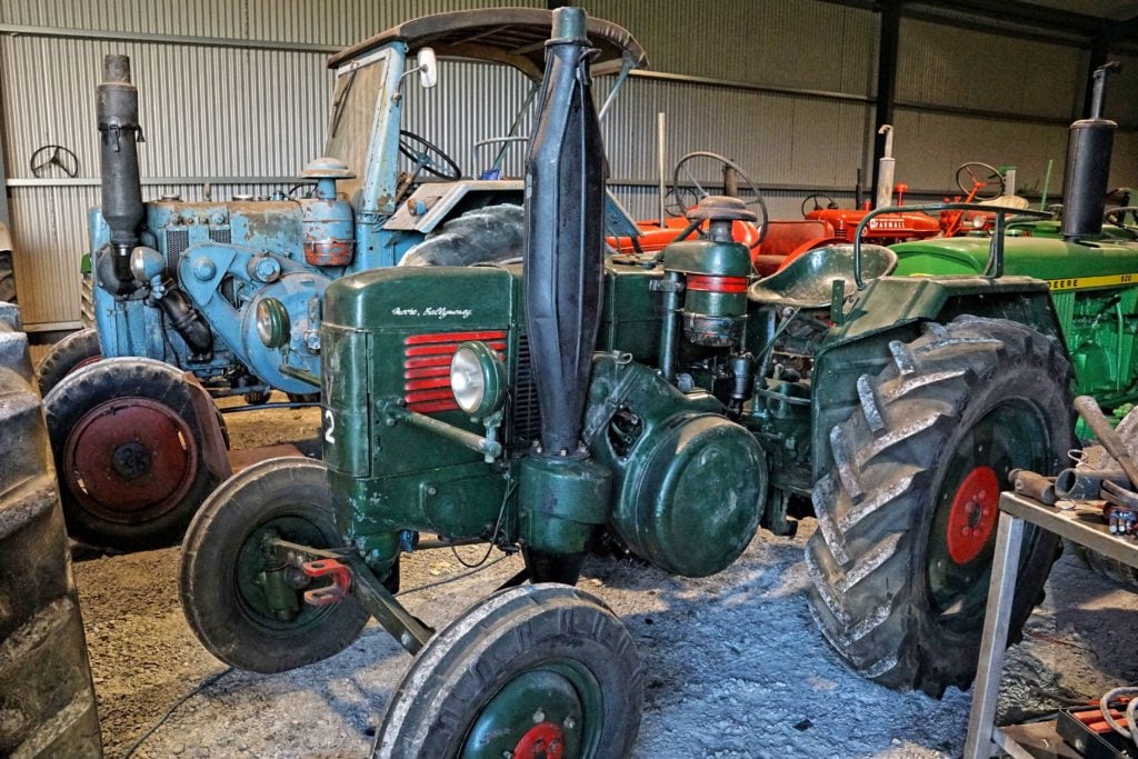 Having done its military service in the east German army, this Lanz is now retired to Co. Kerry