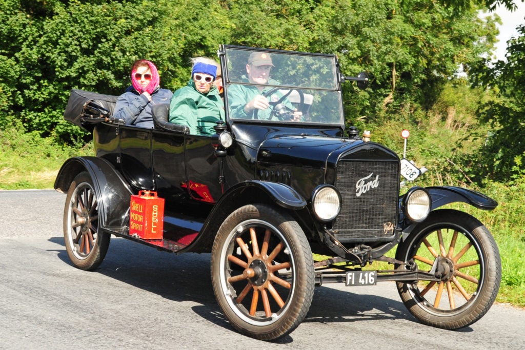 Now a collectors' delight, the Model T was pressed into service as a tractor in its early years
