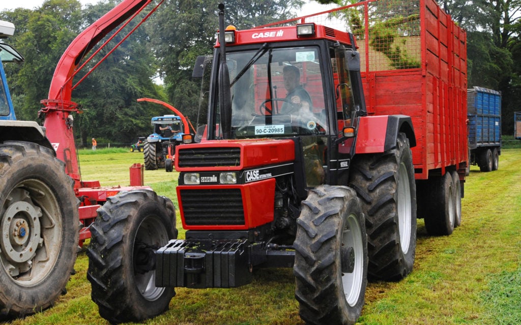 The 1056XL enjoyed a 10-year life span from 1982 until 1992. This 1990 tractor was seen at the Silage Extravaganza in July 2018