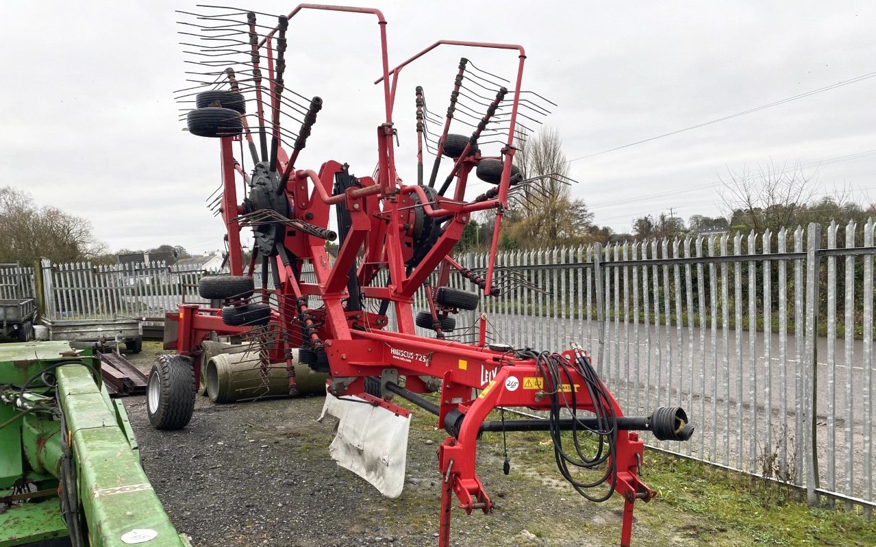 A Lely Hibiscus 725 silage rake, age unknown, made €4,600