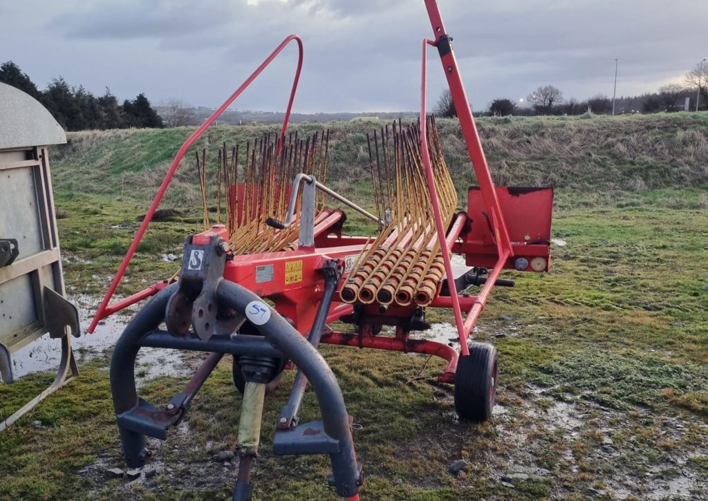 Neatly folded for road transport and storage, this Rozmital rake cleared €2,000