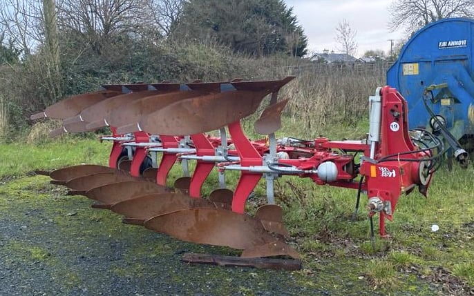 Five furrow reversible plough will be one of the major items up for auction